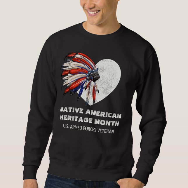 Sudadera Mes del Patrimonio Nativo Estadounidense Headdress (Anverso)