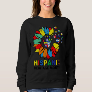 Sudadera Mes Nacional de la Herencia Hispana Joven Girasol