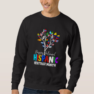 Sudadera Mes Nacional de la Herencia Hispana marca a mano t