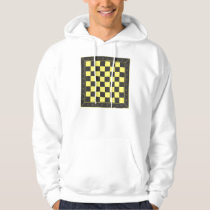 Sudadera Mesa de ajedrez amarilla y negra