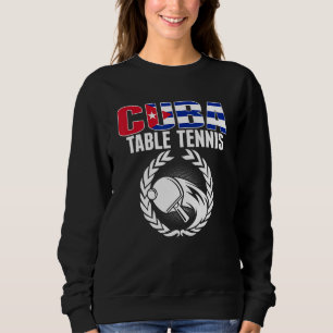 Sudadera Mesa de tenis de Cuba partidario del ping pong
