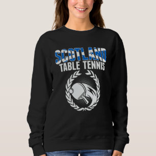 Sudadera Mesa de tenis de Escocia Apoyo de Ping Pong es