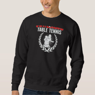 Sudadera Mesa de Tenis de Suiza Apoyo de Ping Pong Suizo