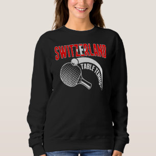 Sudadera Mesa de Tenis de Suiza   Apoyo de Ping Pong Suizo