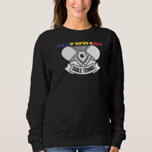 Sudadera Mesa Tenística de Rumania  Apoya al Ping Pong Ruma