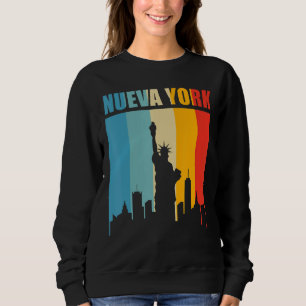 Sudadera Meses Nueva York Estilo Retro Nueva York Vinta