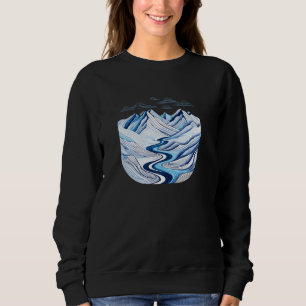 Sudadera Mesmerizing Mountain Landscape Winter Wonderland O