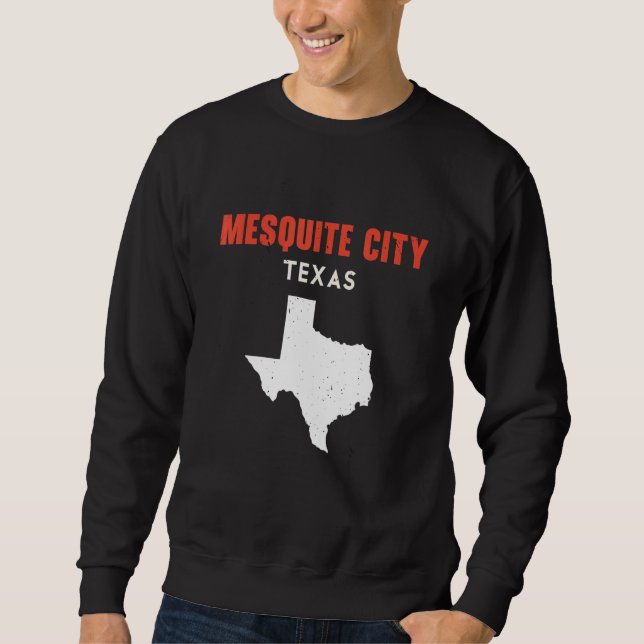 Sudadera Mesquite city Texas USA State America Travel Texan (Anverso)