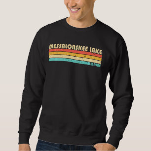 Sudadera Messalonskee Lake Maine Gracioso Camping Summ
