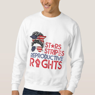 Sudadera Messy Bun Bandera Americana Pro Choice Star Stripe
