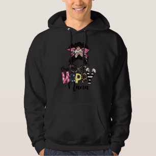 Sudadera Messy Bun Bunny One Hoppy Leopard Happy Easte