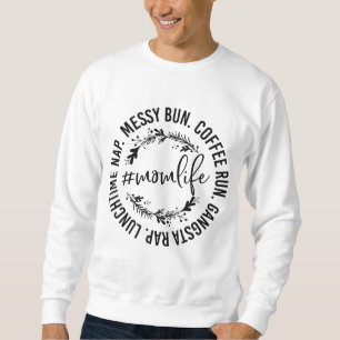 Sudadera Messy Bun Café Corre Gangsta Rap Mamá Vida