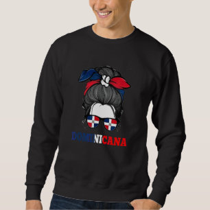 Sudadera Messy Bun Hair Dominicana Chica Dominicana