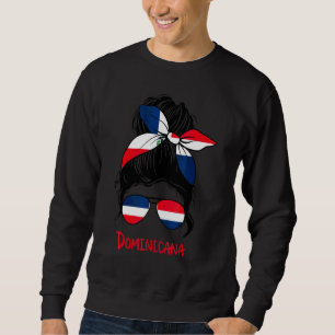 Sudadera Messy Bun Hair Dominicana Chica Dominicana