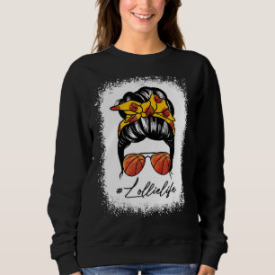 Sudadera Messy Bun Lollie Life Basketball Día de la Madre