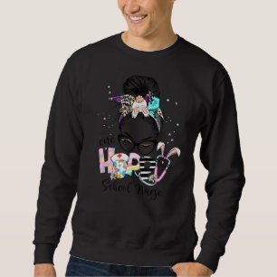 Sudadera Messy Bun One Hoppy School Enfermera de conejita