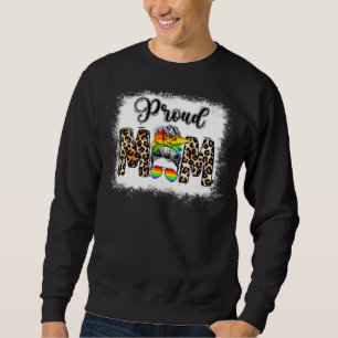 Sudadera Messy Bun Orgullosa Mamá Lesbiana Lgbt Orgullo Leo