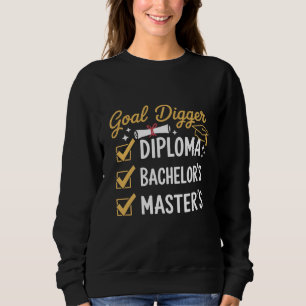 Sudadera Meta de graduación de maestría Digger lo dominó Cl