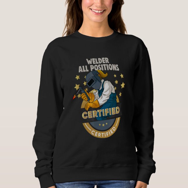 Sudadera metal craftsman Meme Welder all positions certifie (Anverso)