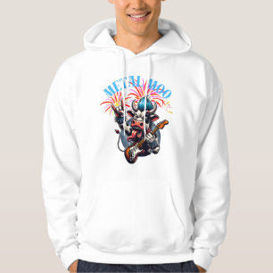 Sudadera     Metal Moo-d – Rockin' Cow with a Guitar