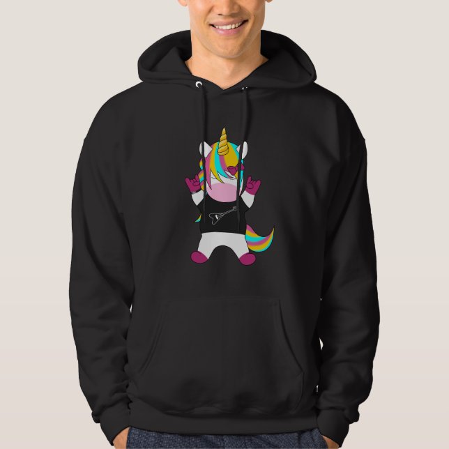 Sudadera Metal Unicorn (Anverso)