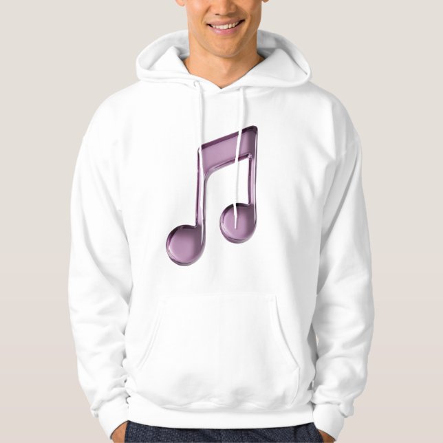 Sudadera Metallic Lilac Musical Note (Anverso)