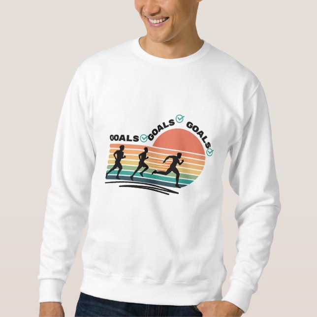 Sudadera Metas de objetivos (Anverso)