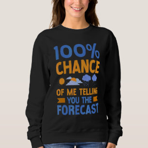 Sudadera Meteorología de pronóstico meteorológico 100 Cha