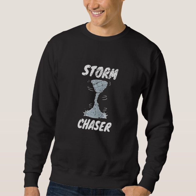 Sudadera Meteorólogos meteorológicos Tornado Cazadores Torm (Anverso)