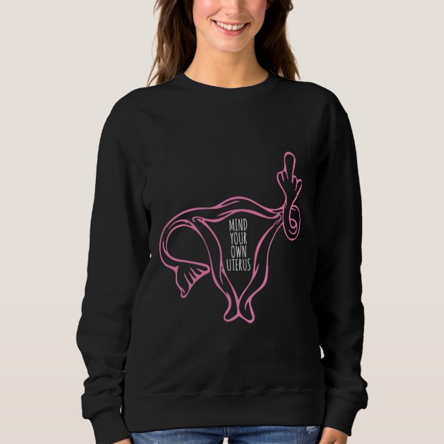 Sudadera Métete En Su Propio Uterus (Anverso)