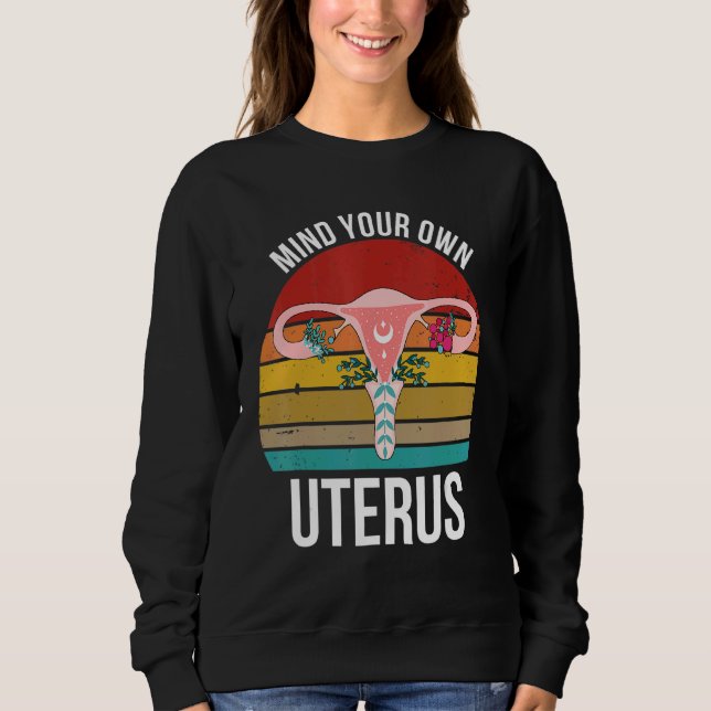 Sudadera Métete en tu propia película feminista de Uterus P (Anverso)