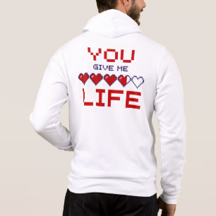 Sudadera Métodos que me dan vida Pixel Heart Gaming Meter