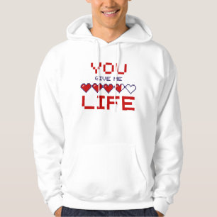 Sudadera Métodos que me dan vida Pixel Heart Gaming Meter