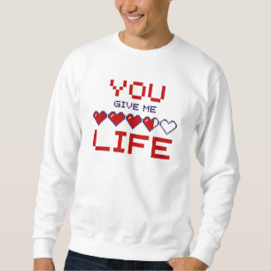 Sudadera Métodos que me dan vida Pixel Heart Gaming Meter