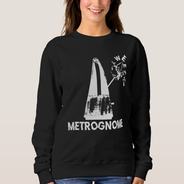Sudadera Metrognome Musical Instrumental Jugando Gnome (Anverso)