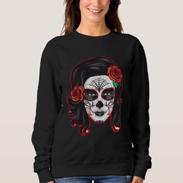 Sudadera Mexican Dia de lus Muertos Calavera Day of the Dea (Anverso)