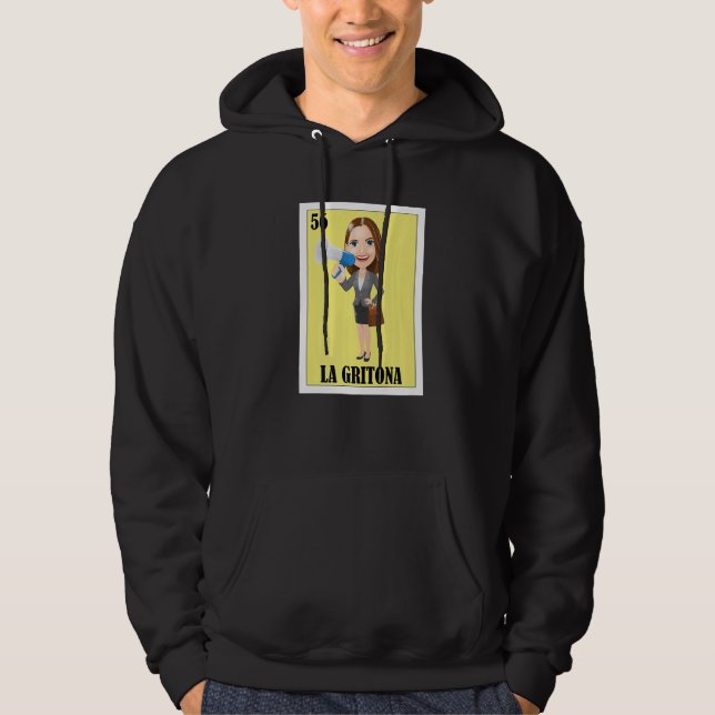 Sudadera Mexican for Latinas  La Gritona (Anverso)