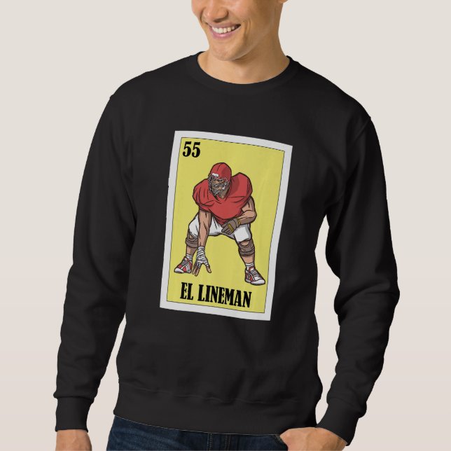 Sudadera Mexican for Players  El Lineman (Anverso)