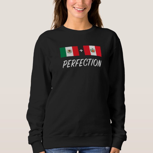 Sudadera Mexican Peruvian Flag Mexico Peru  (Anverso)