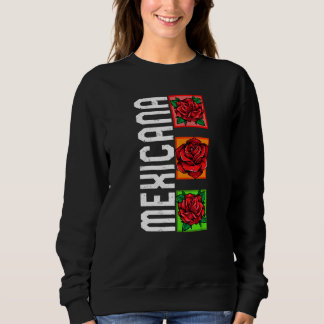 Sudadera Mexicana Cottagecore Floral Morena Mujeres Latina