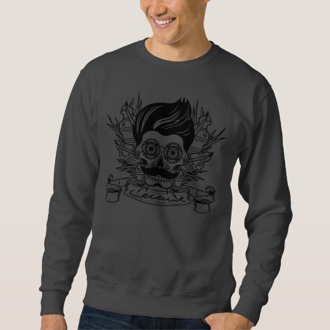 Sudadera Mexicano (grises carbones) (Anverso)