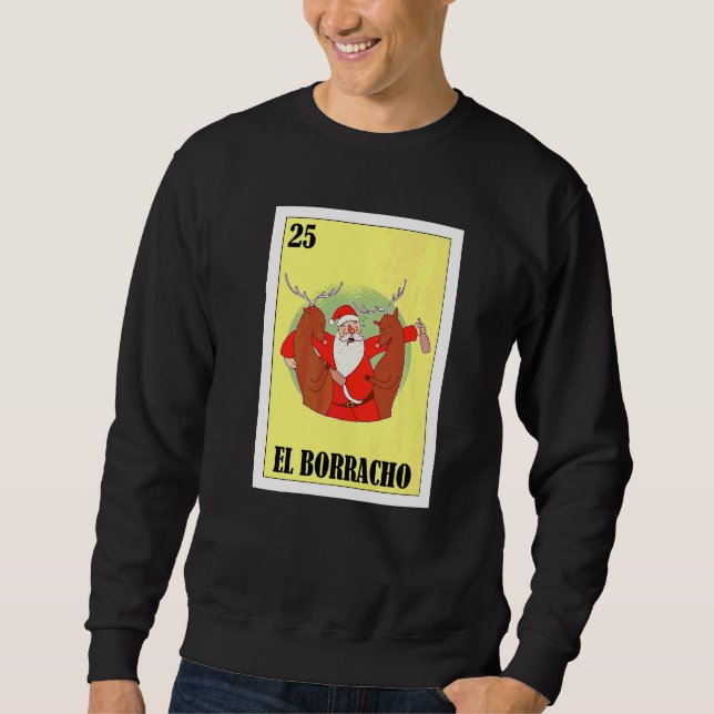 Sudadera Mexicano para Fiestas  El Santa  1 (Anverso)