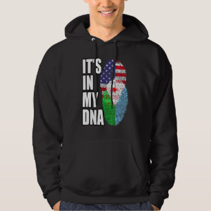 Sudadera Mezcla Americana Y Djiboutiana De Dna Bandera Patr