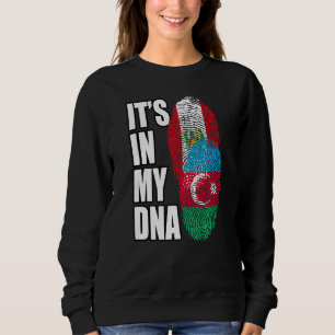 Sudadera Mezcla de ADN de peruano y azerbaiyano Bandera Pat