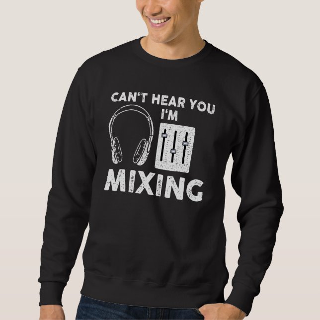 Sudadera Mezcla de ingeniero de audio Sound Guy (Anverso)