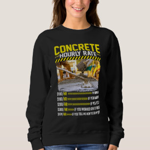 Sudadera Mezclador de cemento horario de cemento presente