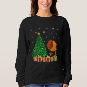 Sudadera Mezclador de cemento Santa Hat Light para árboles 