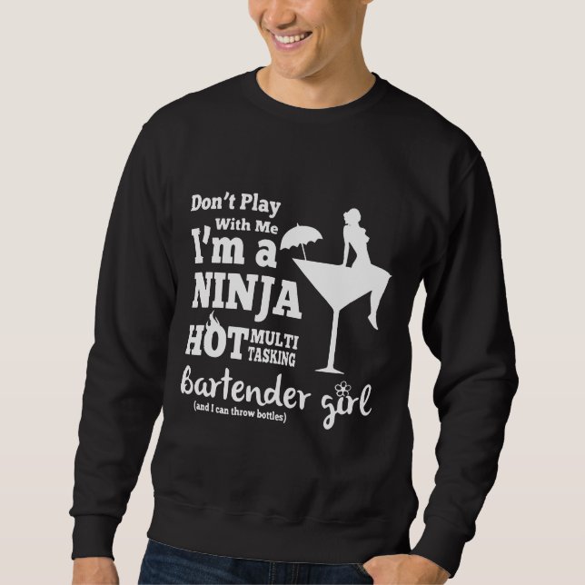 Sudadera Mezclador superior de la parte superior del barman (Anverso)