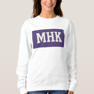 Sudadera MHK Kansas   Abreviatura del estado del KS de Manh