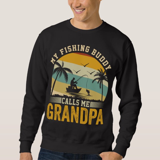 SUDADERA MI ABOGADO PESQUERO ME LLAMA GRANDPA (Anverso)